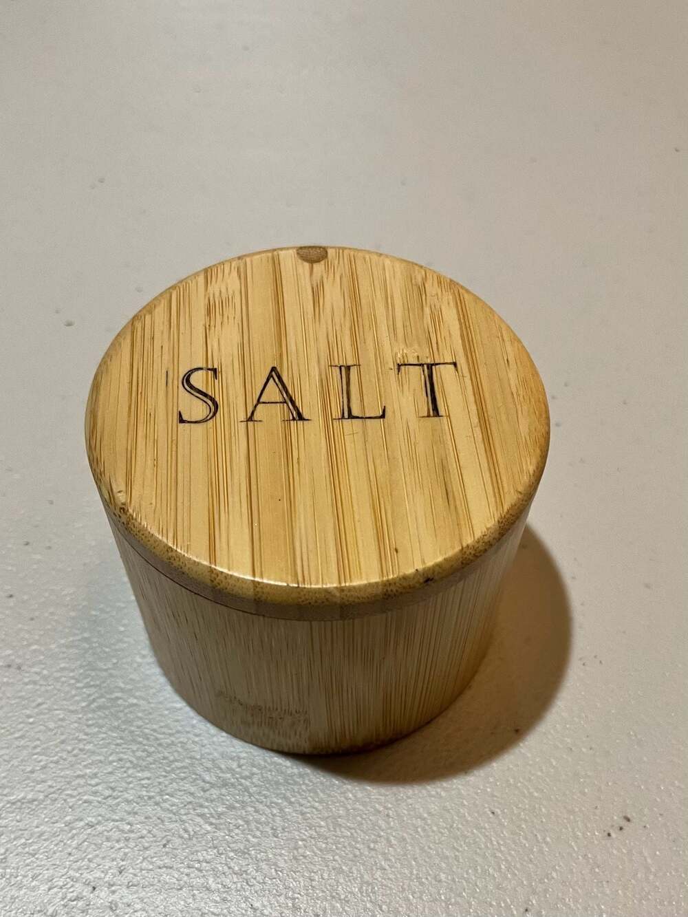 001-0023 Totally Bamboo Salt Cellar with Magnetic Swivel Lid